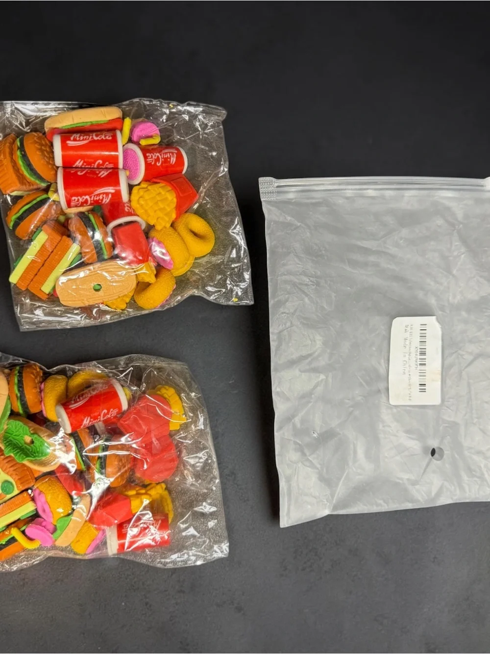 48Pc Food Theme Mini Eraser Bundle Party Favors Classroom Rewards